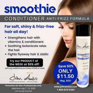 JA PRODUCT OF THE WEEK!  7/7 -7/13/25 - SMOOTHIE CONDITIONER - 50% off retail price **Limit 1 per customer** Valid only with additional purchase of $30 or more!